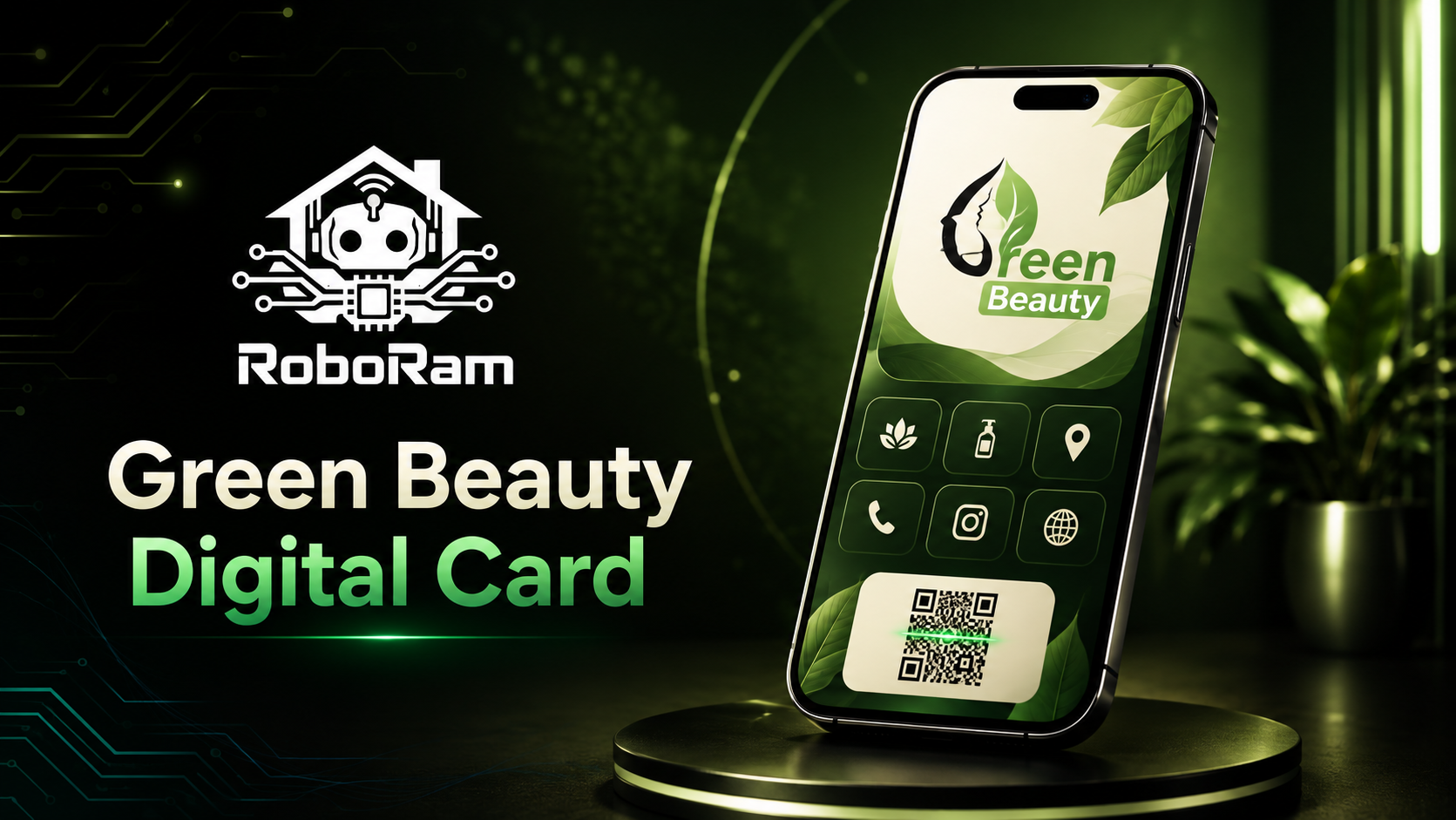 Green Beauty Digital Card